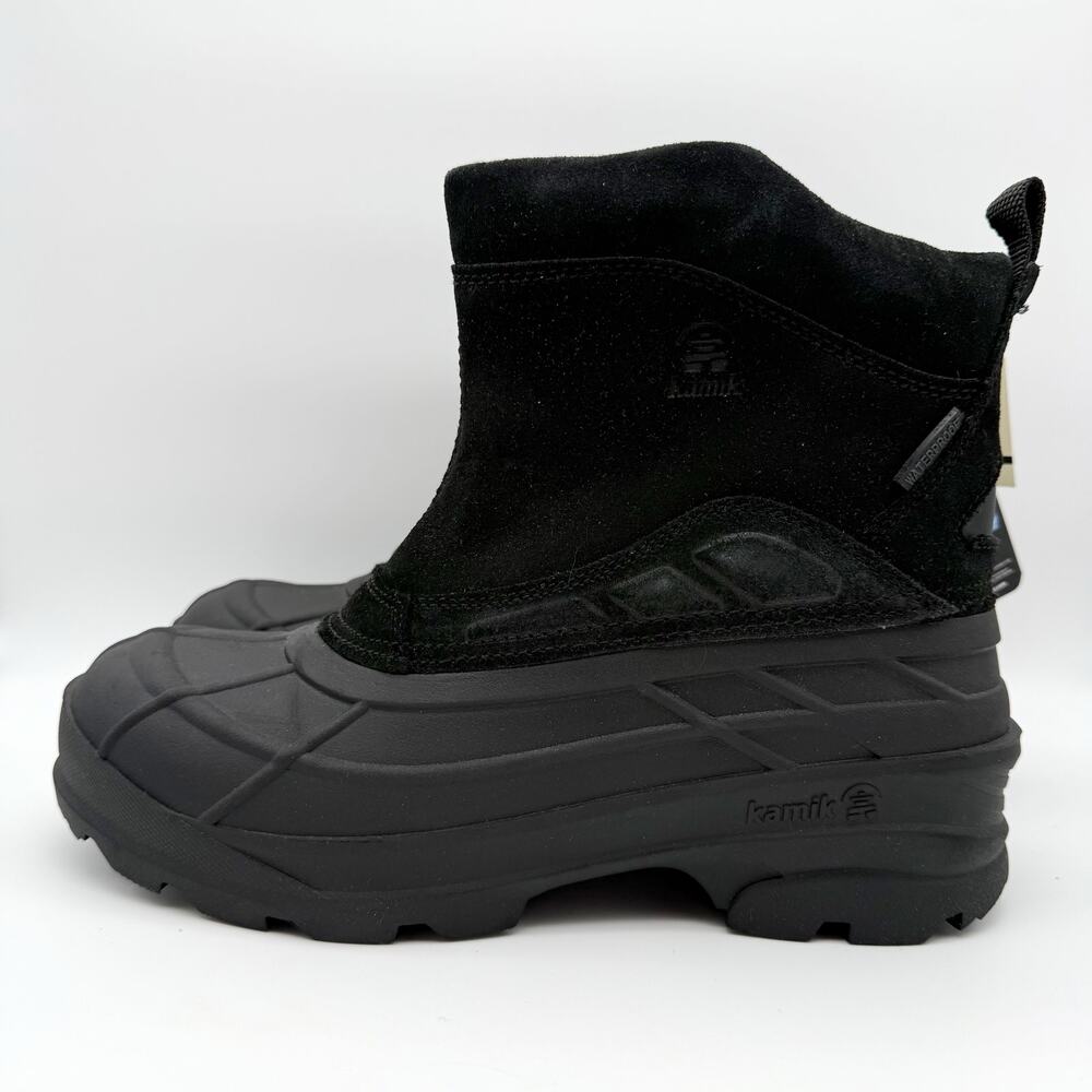 Kamik Mens Champlain 3 Winter Boot Size 12 EU 45 Black Suede Waterproof NIB - Picture 8 of 12